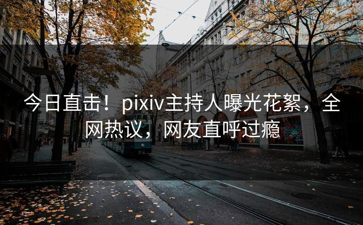 今日直击！pixiv主持人曝光花絮，全网热议，网友直呼过瘾