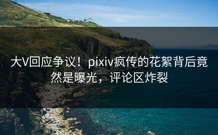 大V回应争议！pixiv疯传的花絮背后竟然是曝光，评论区炸裂